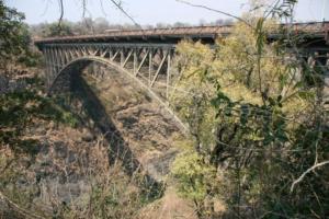 Die Brücke von Simbabwe nach Sambia