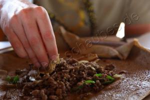 Injera mit Lamm 