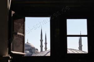 Hagia Sophia: Blick aus dem Fenster    