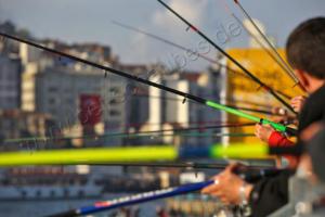 Angler auf der Galata-Brücke  