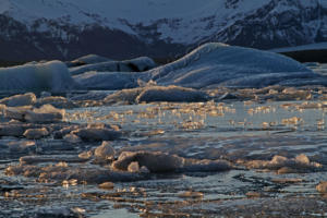 Abendstimmung am Jökulsárlón 