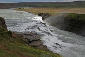 Der Gullfoss von oben