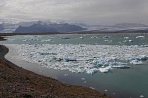 Blick über den Jökulsárlón