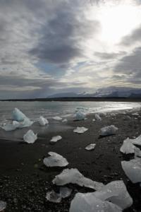 Eisiger Strand