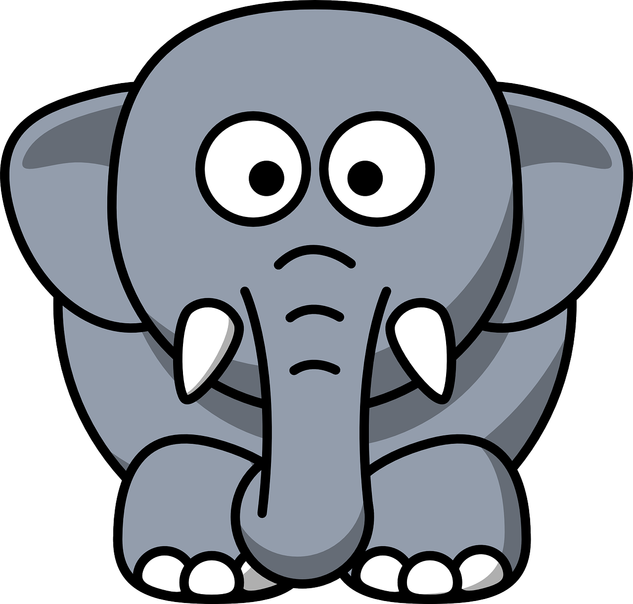 comiczeichnung elefant