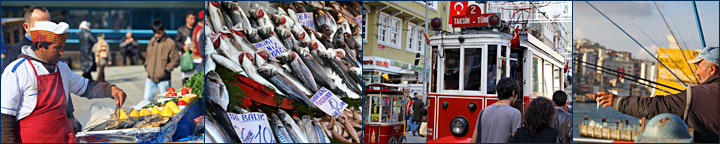 Reisebericht Istanbul Fischmarkt Karaköy Taksim-Platz