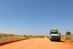 unterwegs in den Dünen der Kalahari