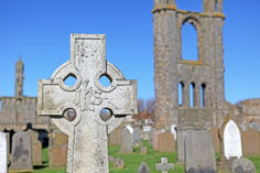 Keltenkreuz auf dem Friedhof der Kathedrale von St. Andrews