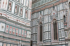 Mauerdetails des Doms in Florenz