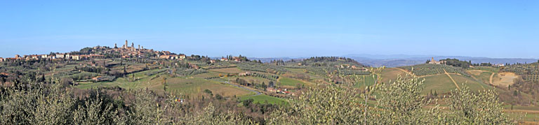 Ausblick vom Casolare di Bucciano
