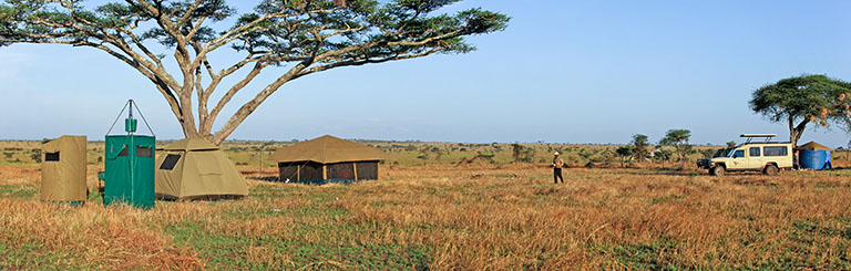 Private Camp in der Serengeti