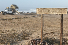 Skuinsklip-Wegweiser, Namaqua, Südafrika