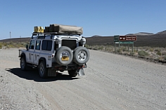 Auf dem Weg in die Tankwa Karoo in Südafrika