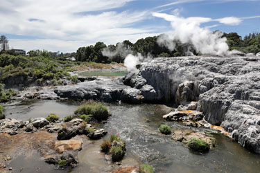 Te Puia in Rotorua, Neuseeland