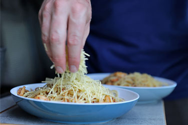 Spaghetti Aglio Olio, Pikowai Campsite, Neuseeland