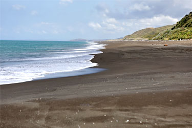 am Strand der Mahia-Halbinsel, Neuseeland
