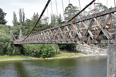 clifden suspension bridge, neuseeland