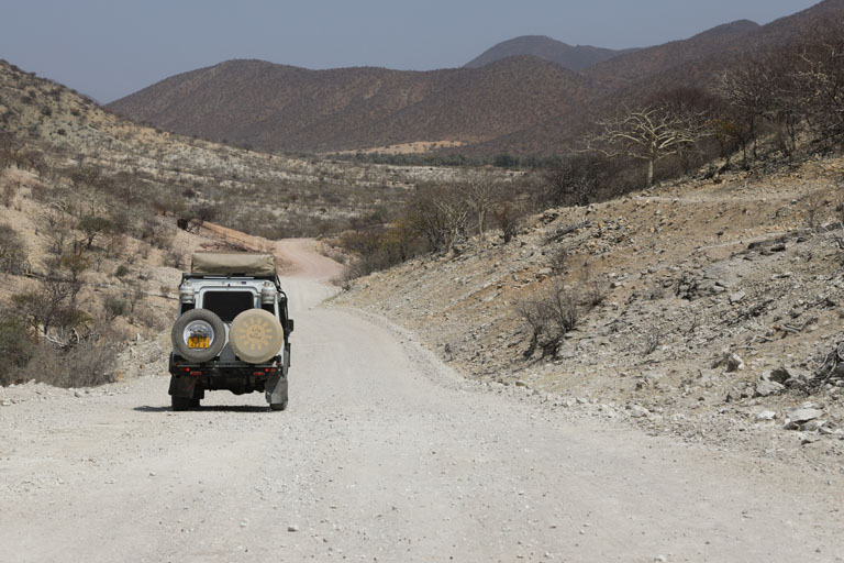 mit dem landy unterwegs zum epupa camp, namibia