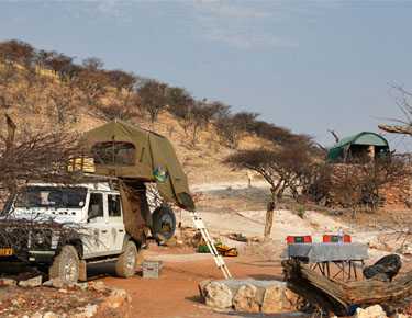 landy auf camp aussicht, namibia