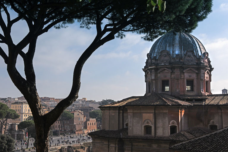 Blick vom Kapitol auf Rom, November 2021