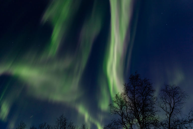 spektakel am himmel - nordlicht in kiruna, schweden, dezember 2021