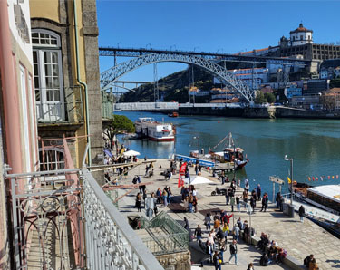 blick auf douro und ponte dom luis i vom pestana vintage hotel porto
