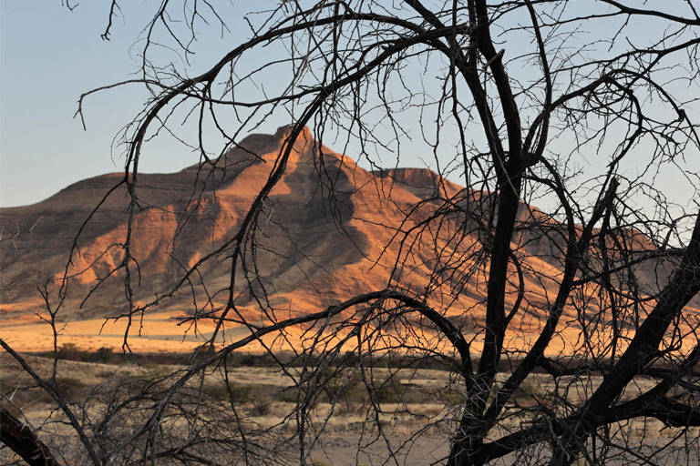 sonnenuntergang auf hauchabfontein, namibia, september 2022
