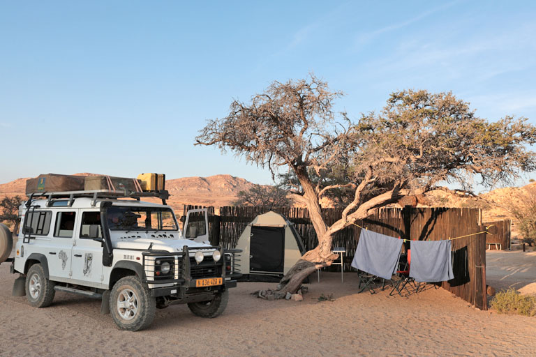 campsite in klein aus vista, namibia im september 2022