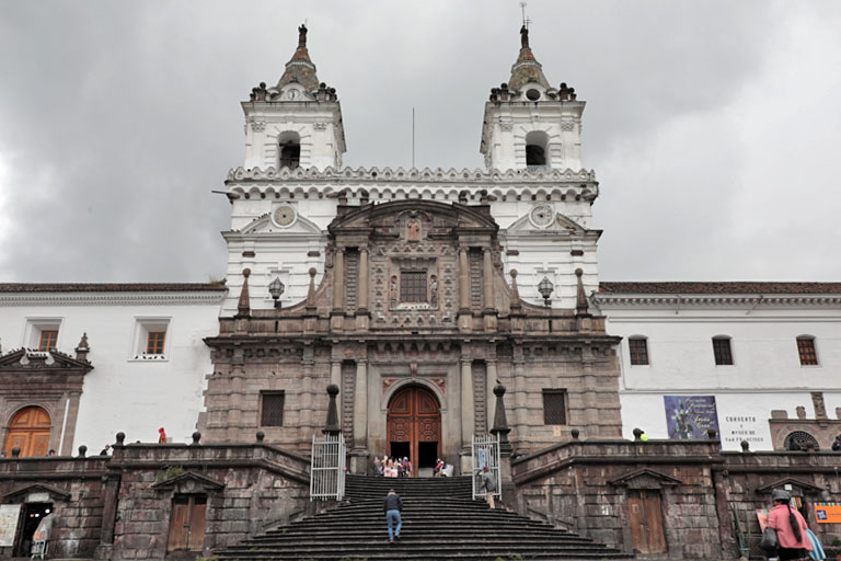 kirche san francisco in quito, ecuador, märz 2023