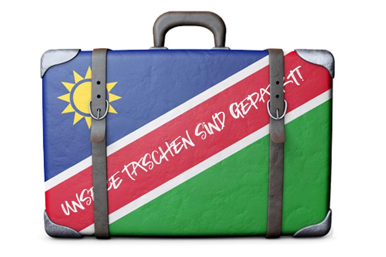koffer sind gepackt, kann losgehen - namibia 2023