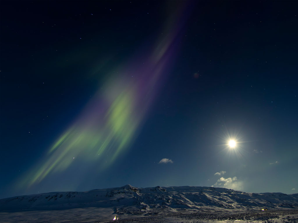 nordlich bei hofsstaðir, island, märz 2024