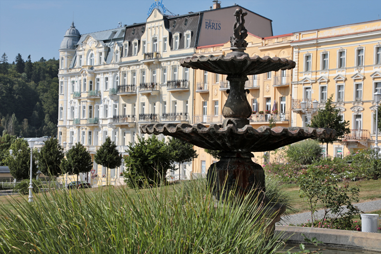 brunnen in marienbad, tschechien, september 2024