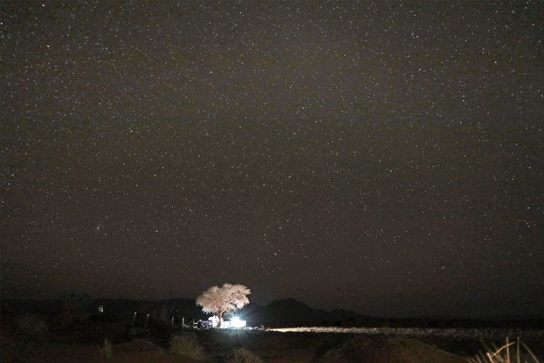 camp schafberg unter dem sternenhimmel, toktokkie-trail, namibia, september 2024
