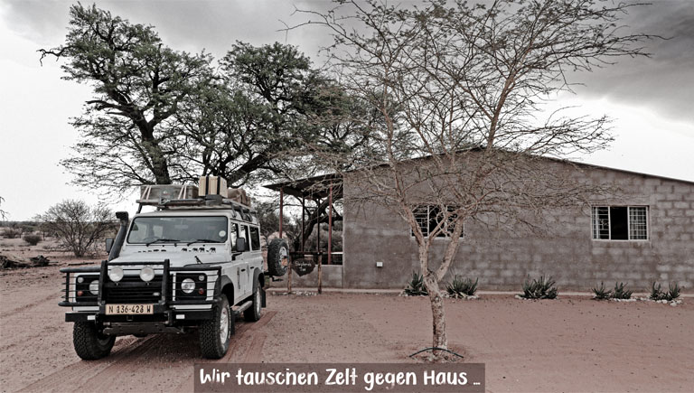 cottage auf der jansen farm in der kalahari, namibia, oktober 2024