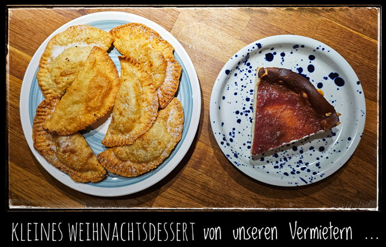hausgemachtes weihnachtsdessert, lanzarote, dezember 2024