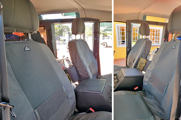 neue sitzbezüge für unseren landy, delta bags, april 2025