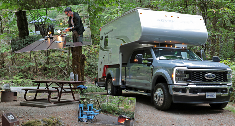 stamp river campground, vancouver island, kanada, september 2025