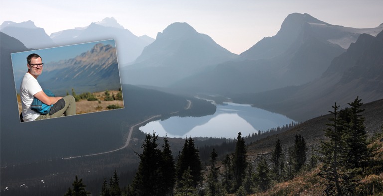 wanderung zum bow summit, kanada, september 2025