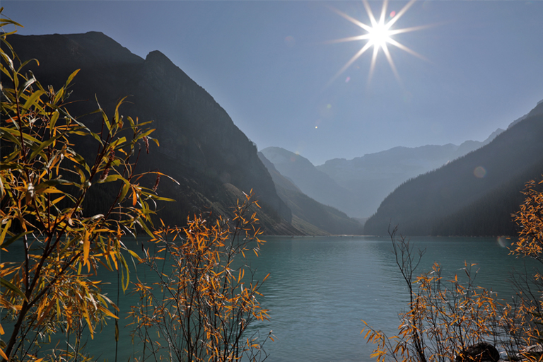 tolle farben am lake louise, kanada, september 2025