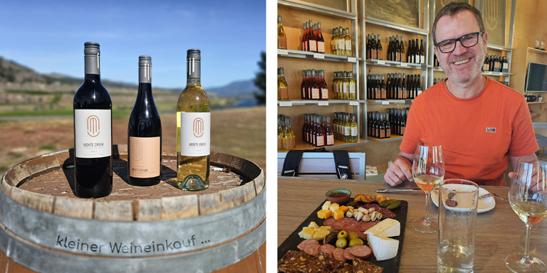 wine tasting monte creek, kanada, september 2025