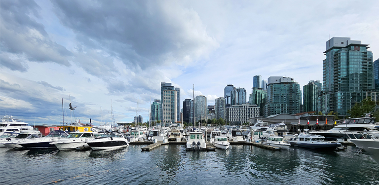 jachthafen, vancouver, kanada, september 2025