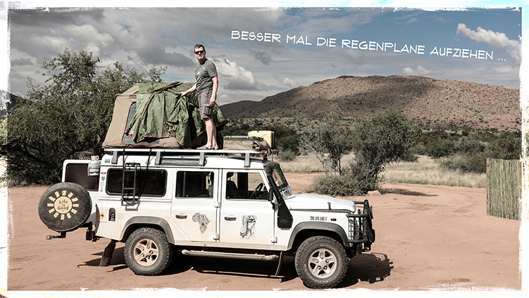 dachzelt aufbauen, nauams campsite #2, namibia, april 2026