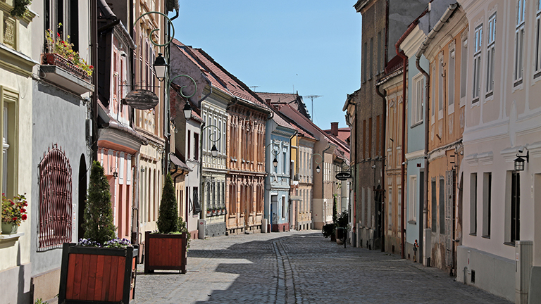 nette gässchen in brașov, rumänien, mai 2026