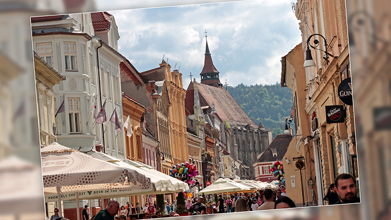 in den gassen von brașov, rumänien, mai 2026
