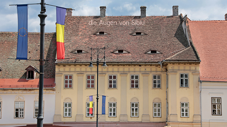 die augen von sibiu, rumänien, mai 2026